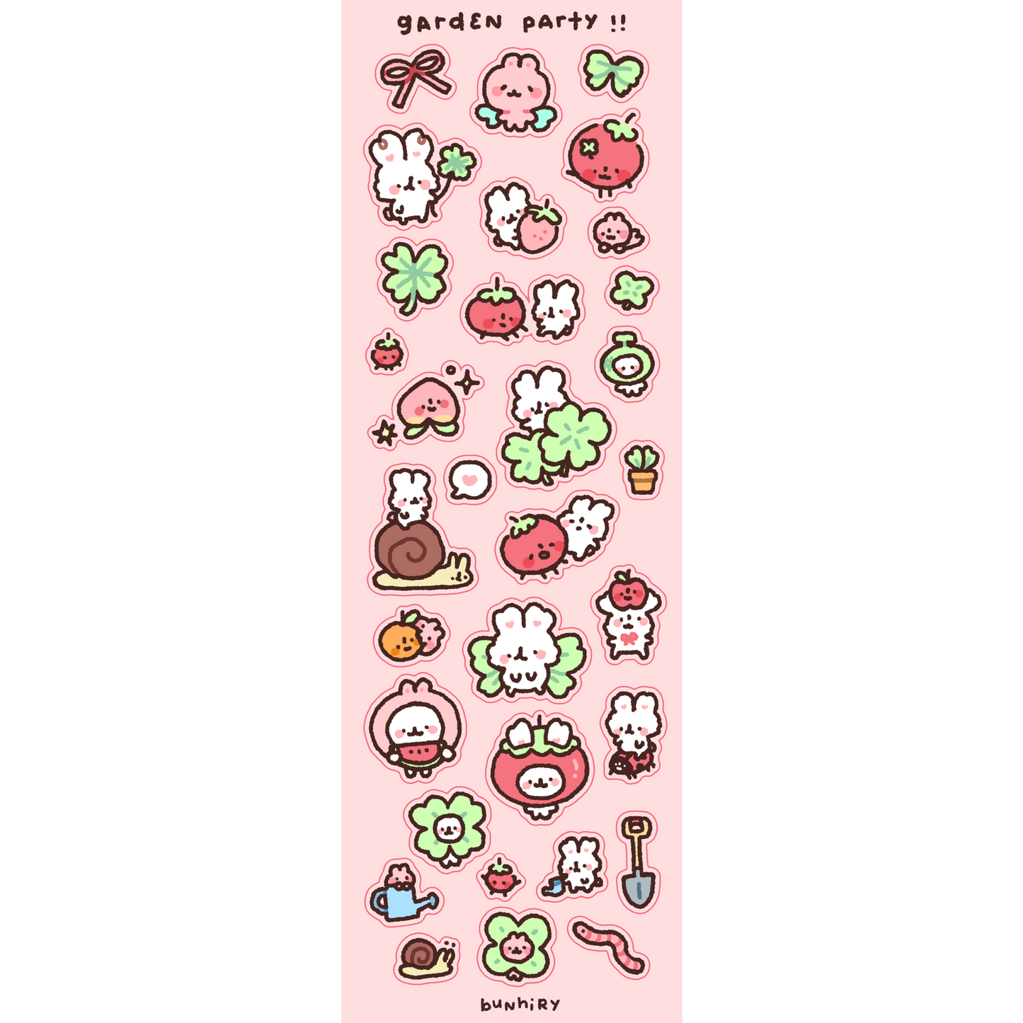 Garden Party Bimbo Sticker Sheet
