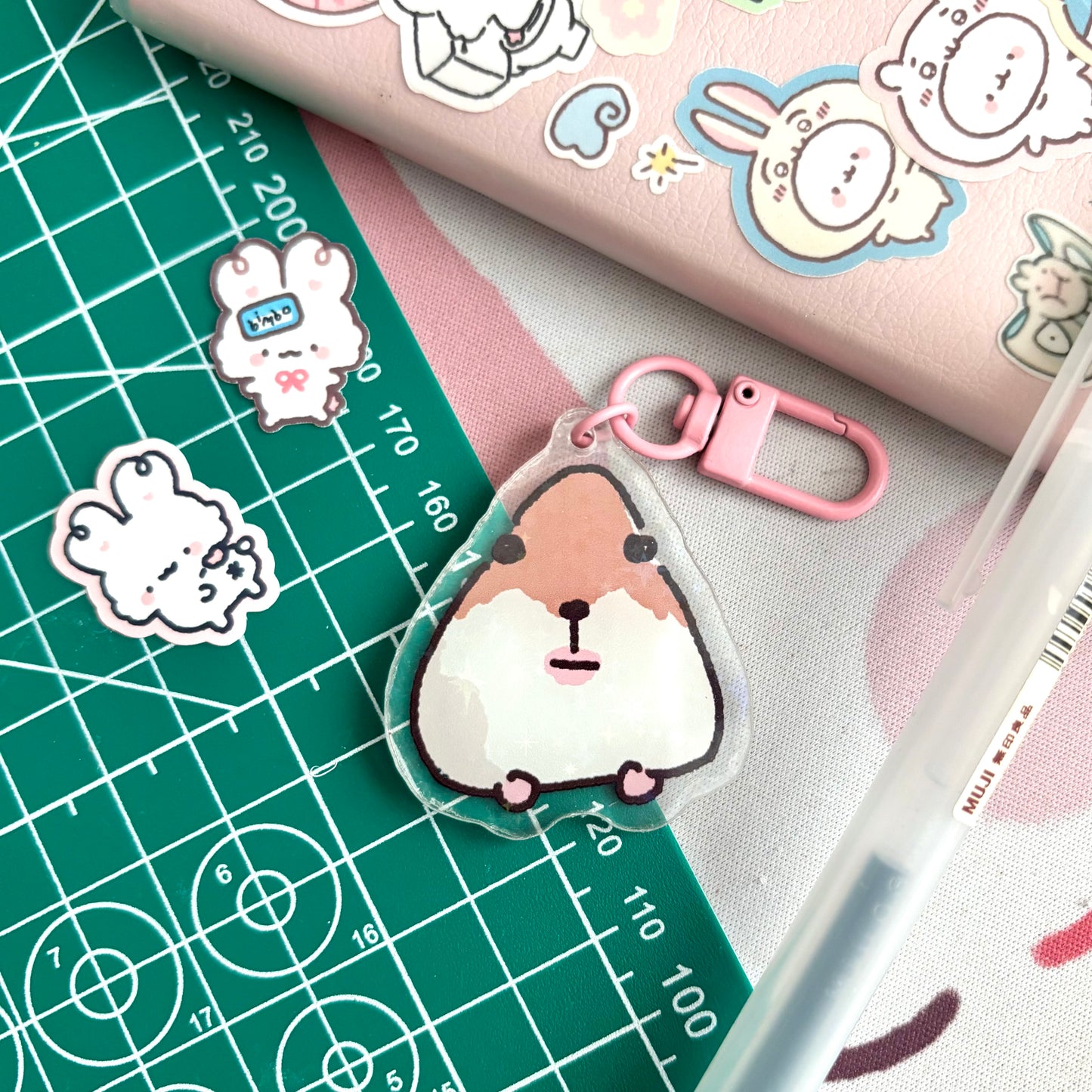 Facetime Hamster Keychain