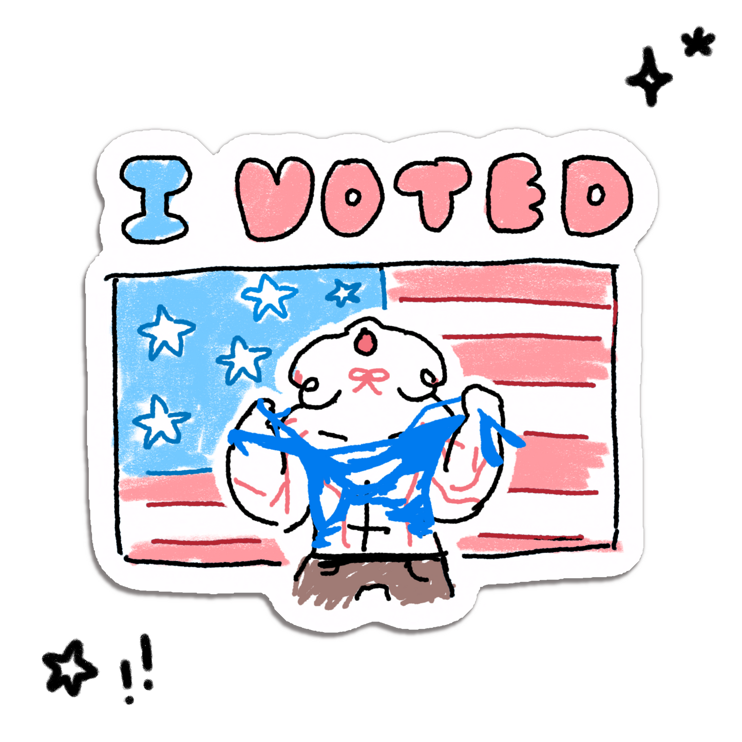 I Voted Bimbo Sticker