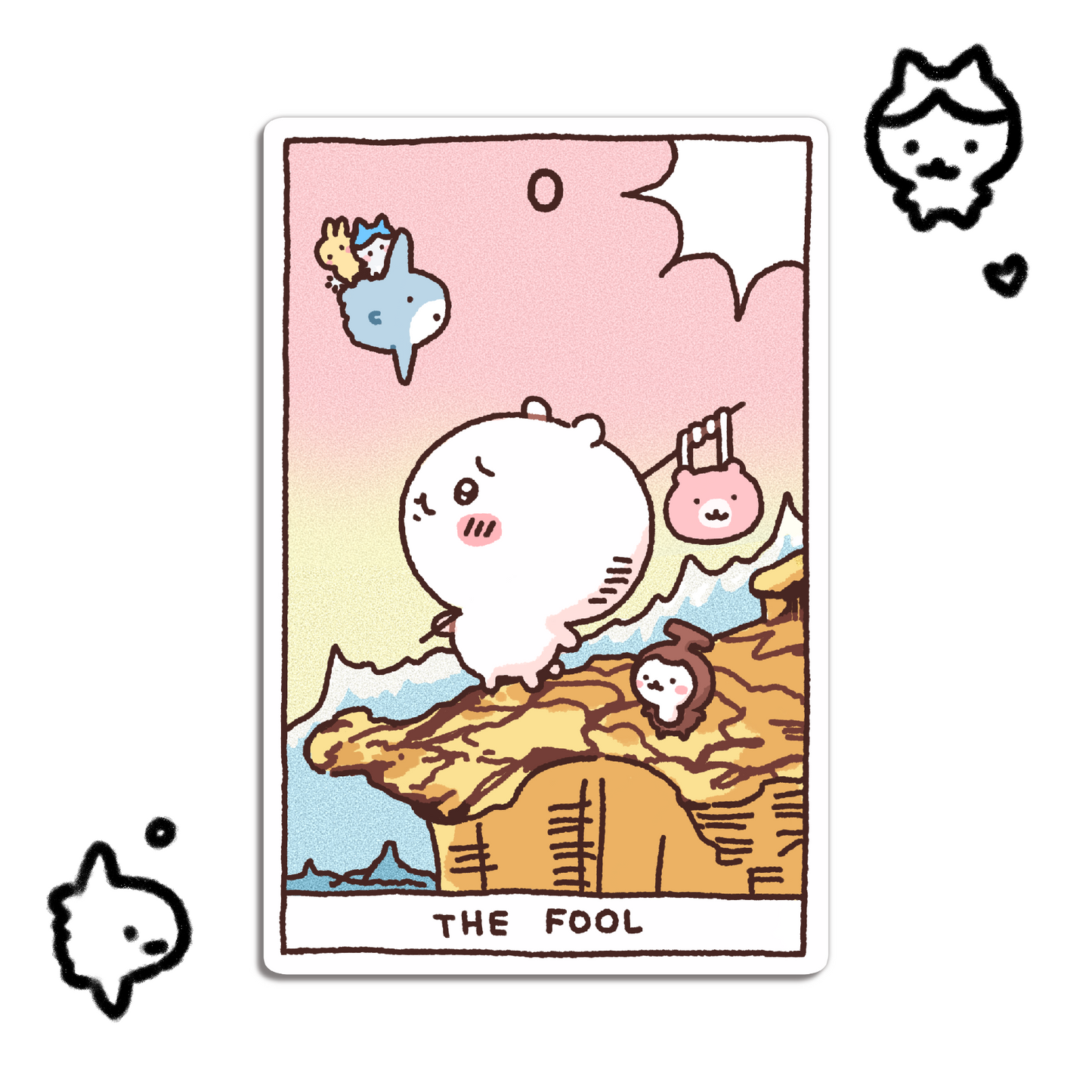 Chiikawa The Fool Sticker