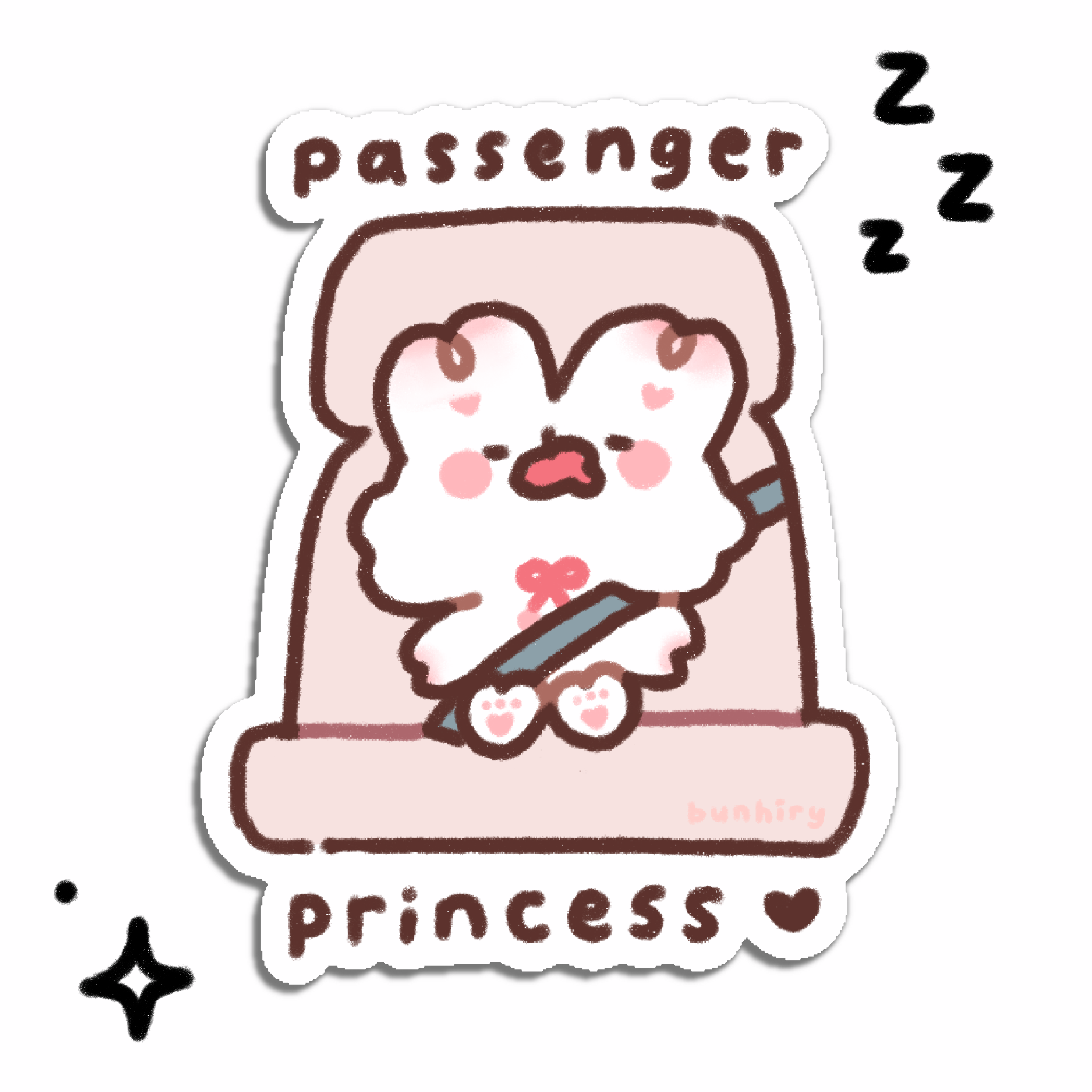 passenger princess blue Sticker for Sale by Luxuradesign