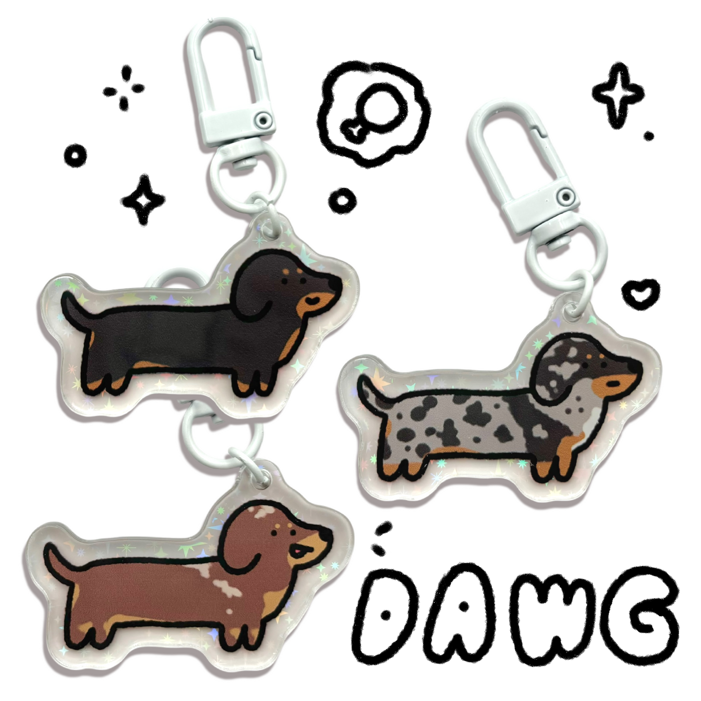 Weenie Dog Keychains