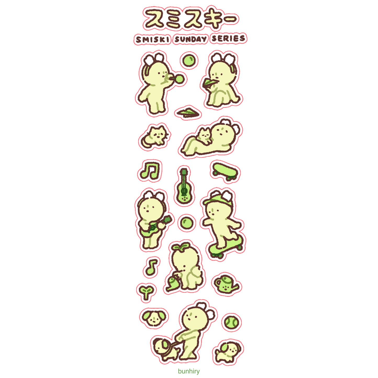 Smiski Sticker Sheets