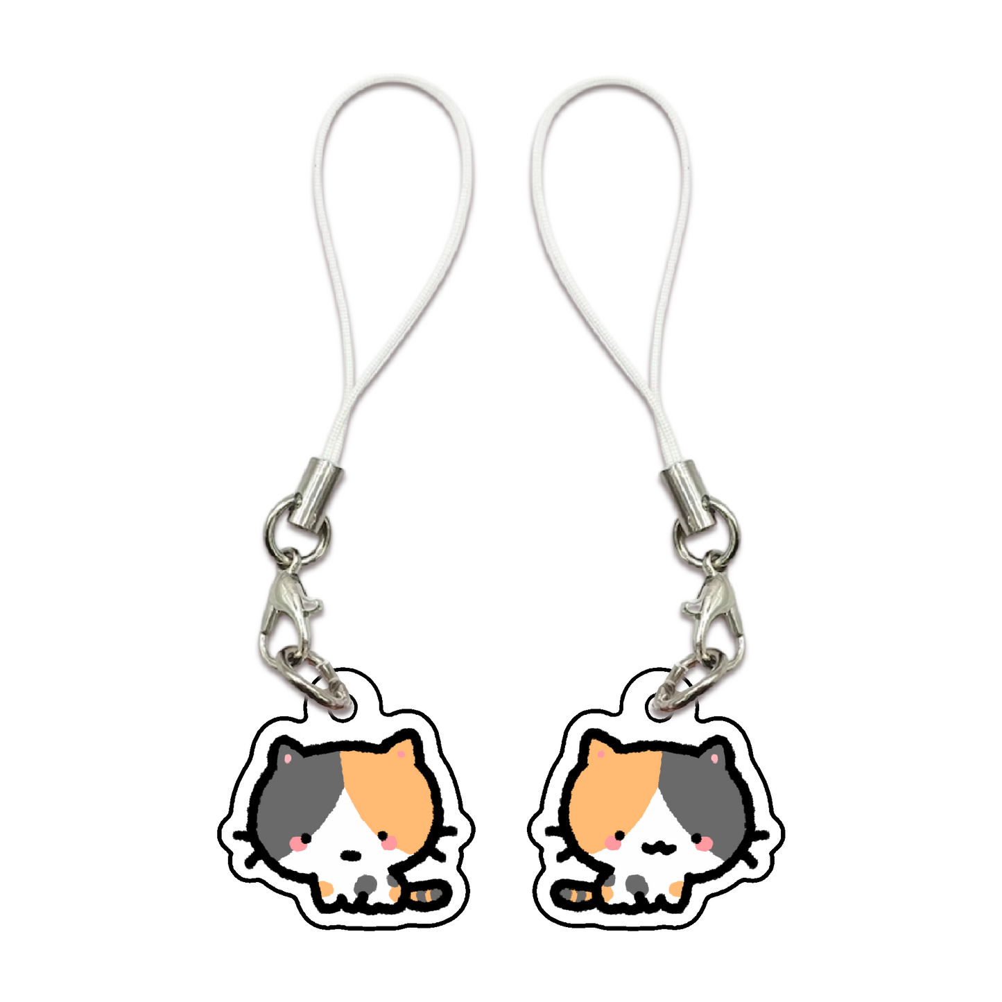 Cat Pattern Phone Charms