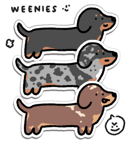 Weenie Dog Stickers