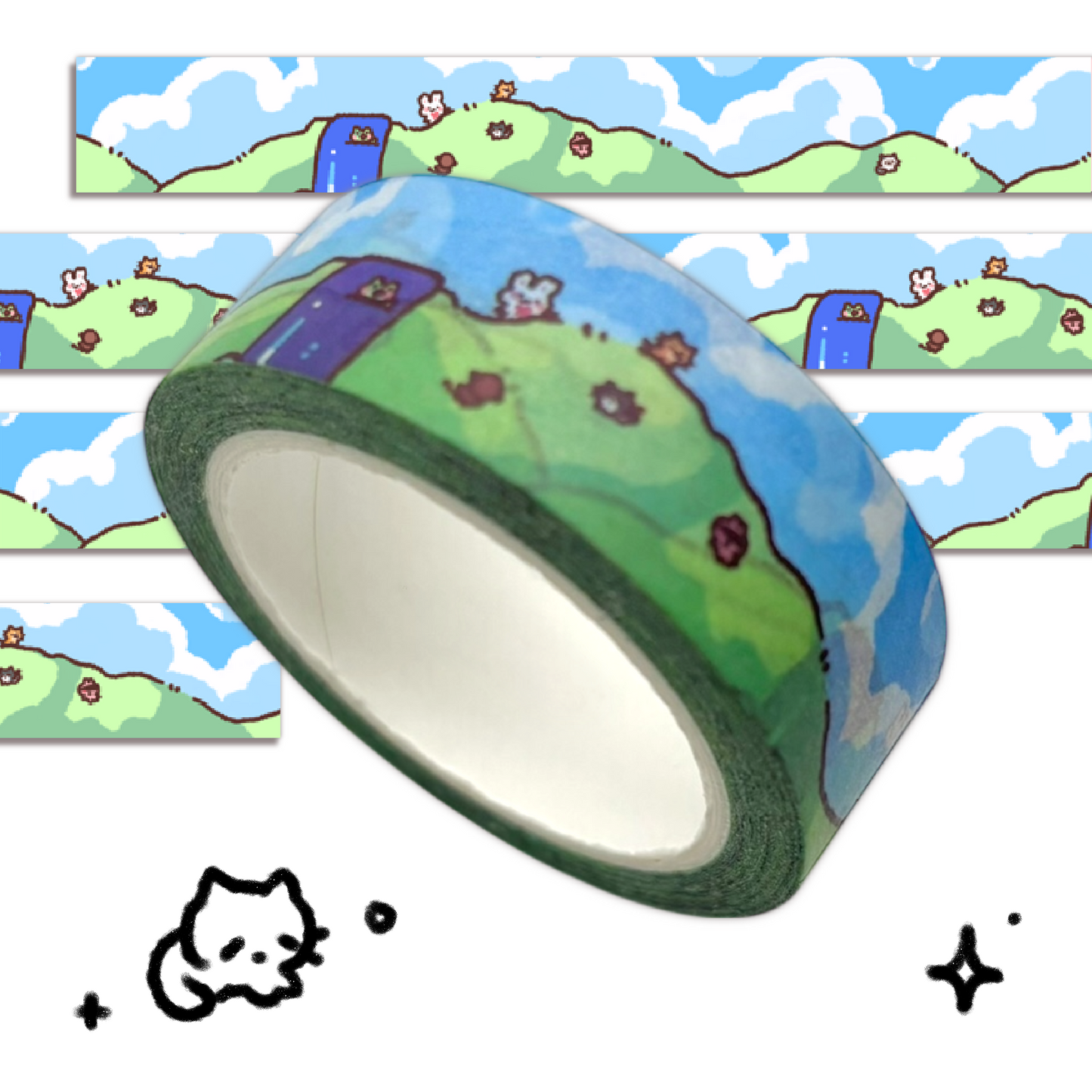 Meadow Washi Tape w/ Bimbo