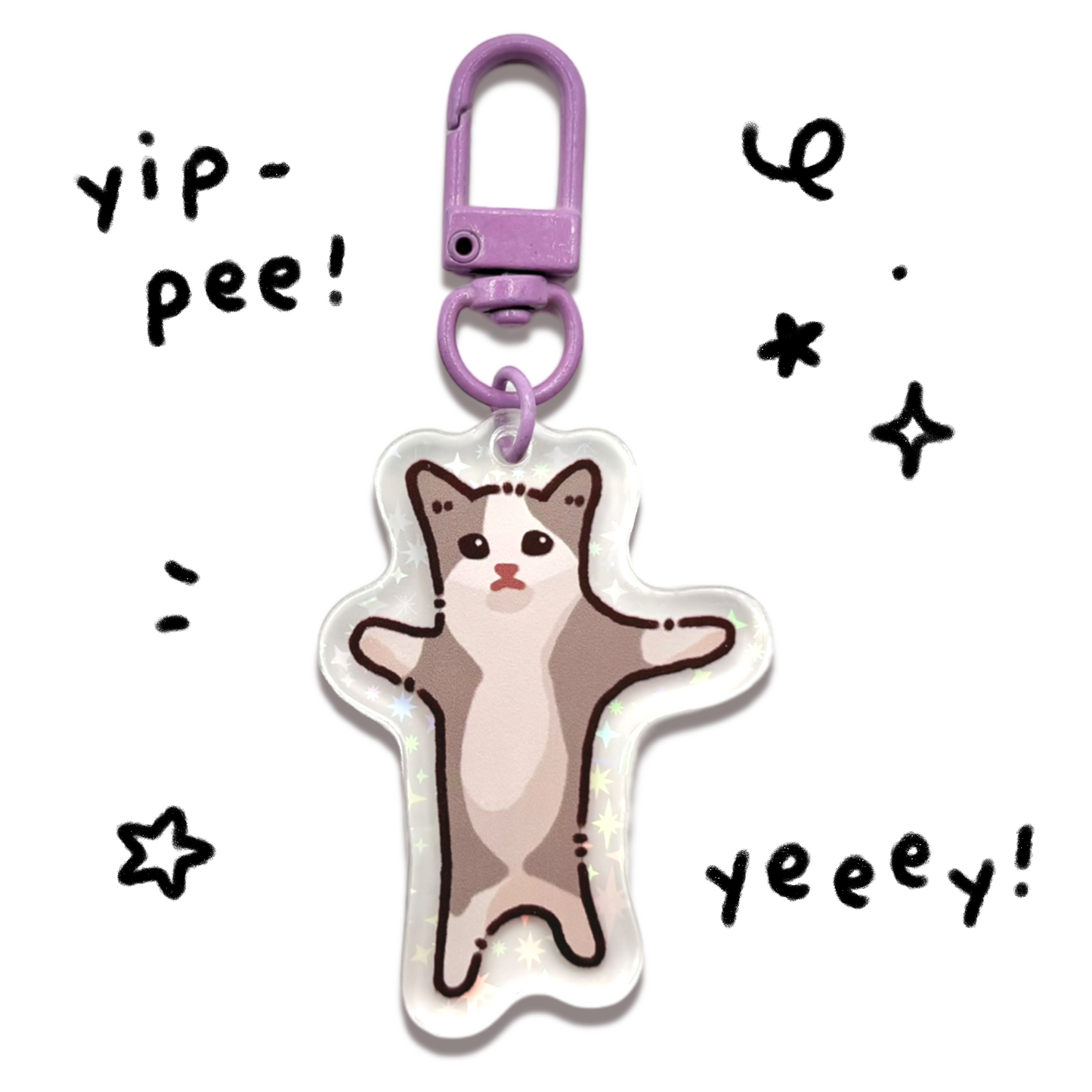 Cat Meme Keychains