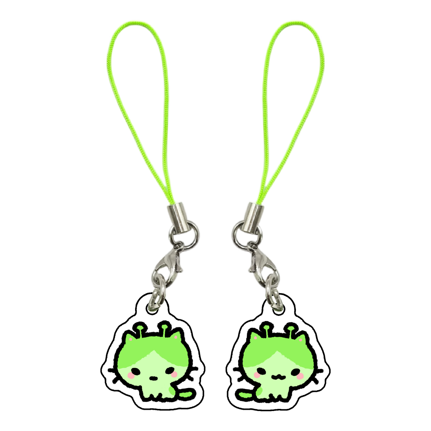 Cat Pattern Phone Charms