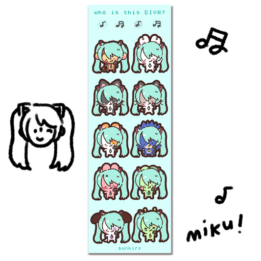 Miku Diva Sticker Sheet