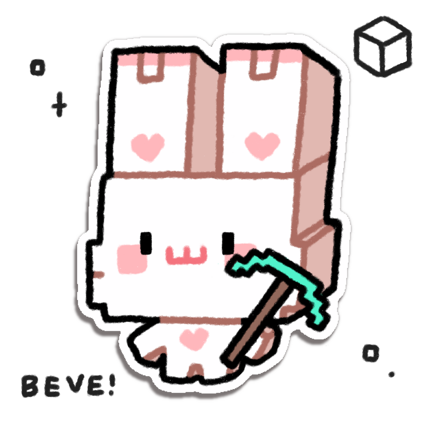 Minecraft Bimbo Sticker