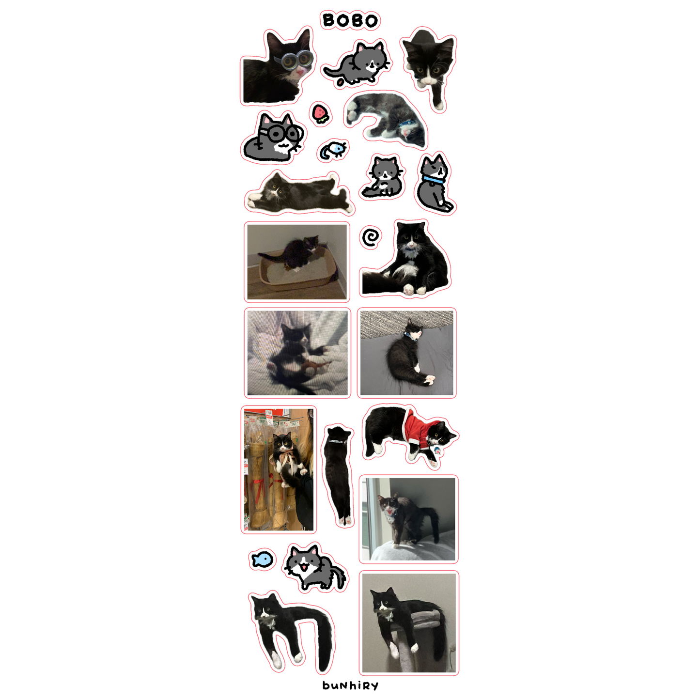 Mapo & Egg Cat Sticker Sheets