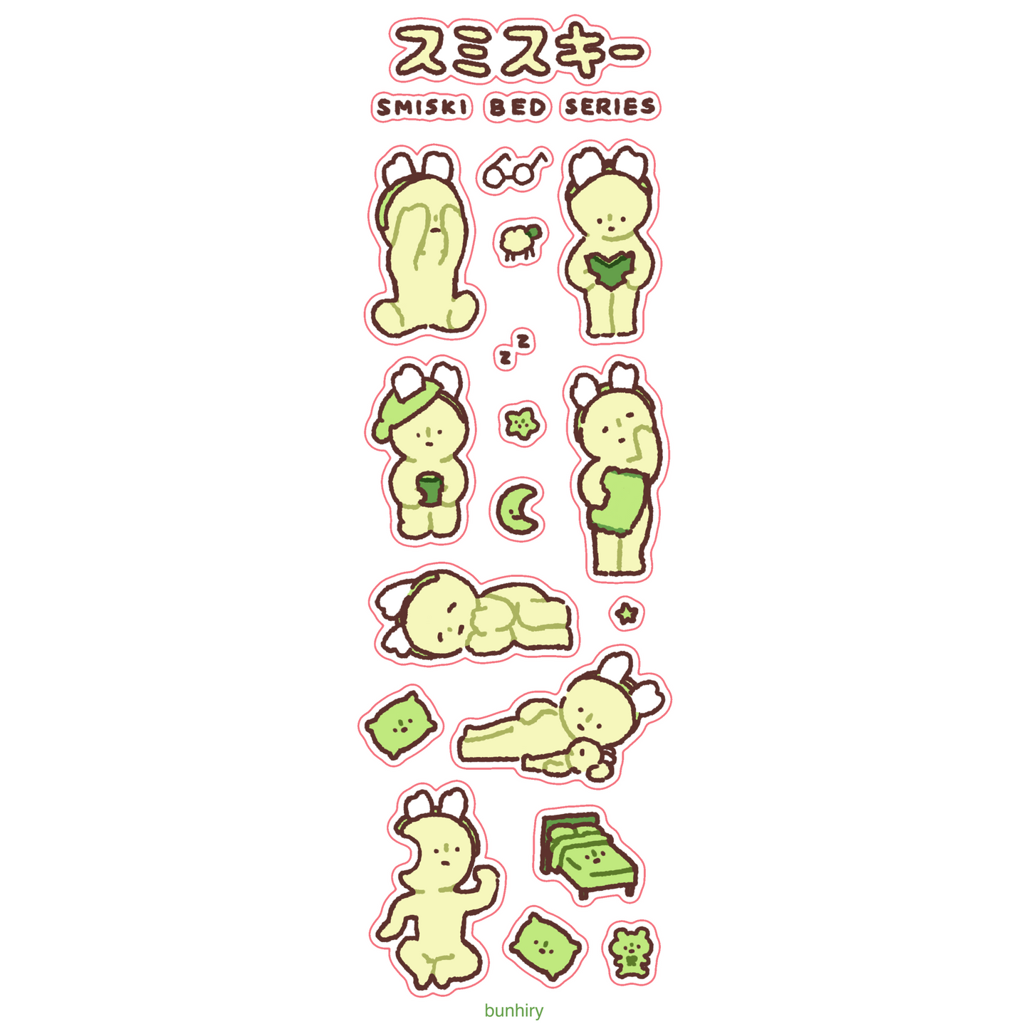 Smiski Sticker Sheets