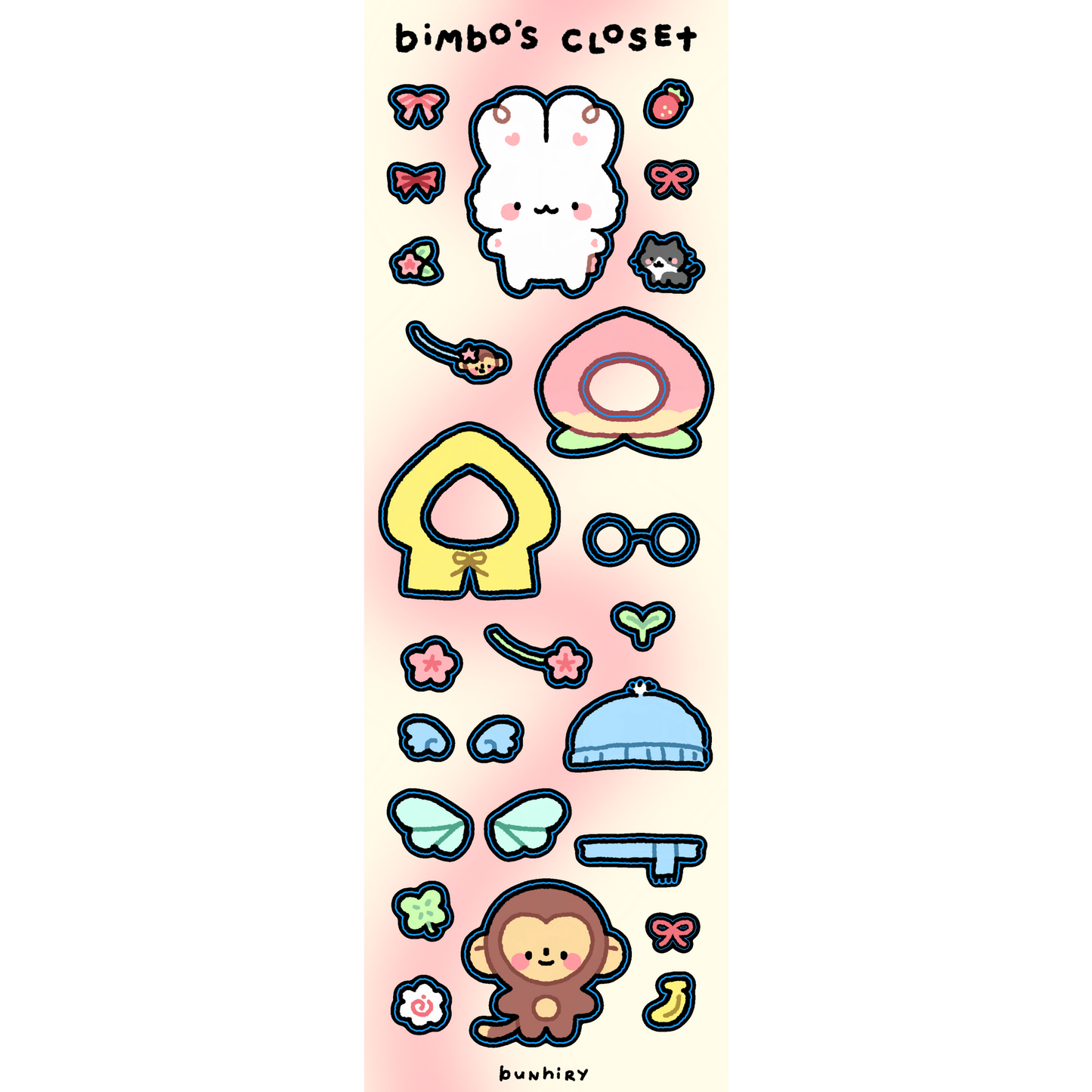 Bimbo's Closet Sticker Sheet