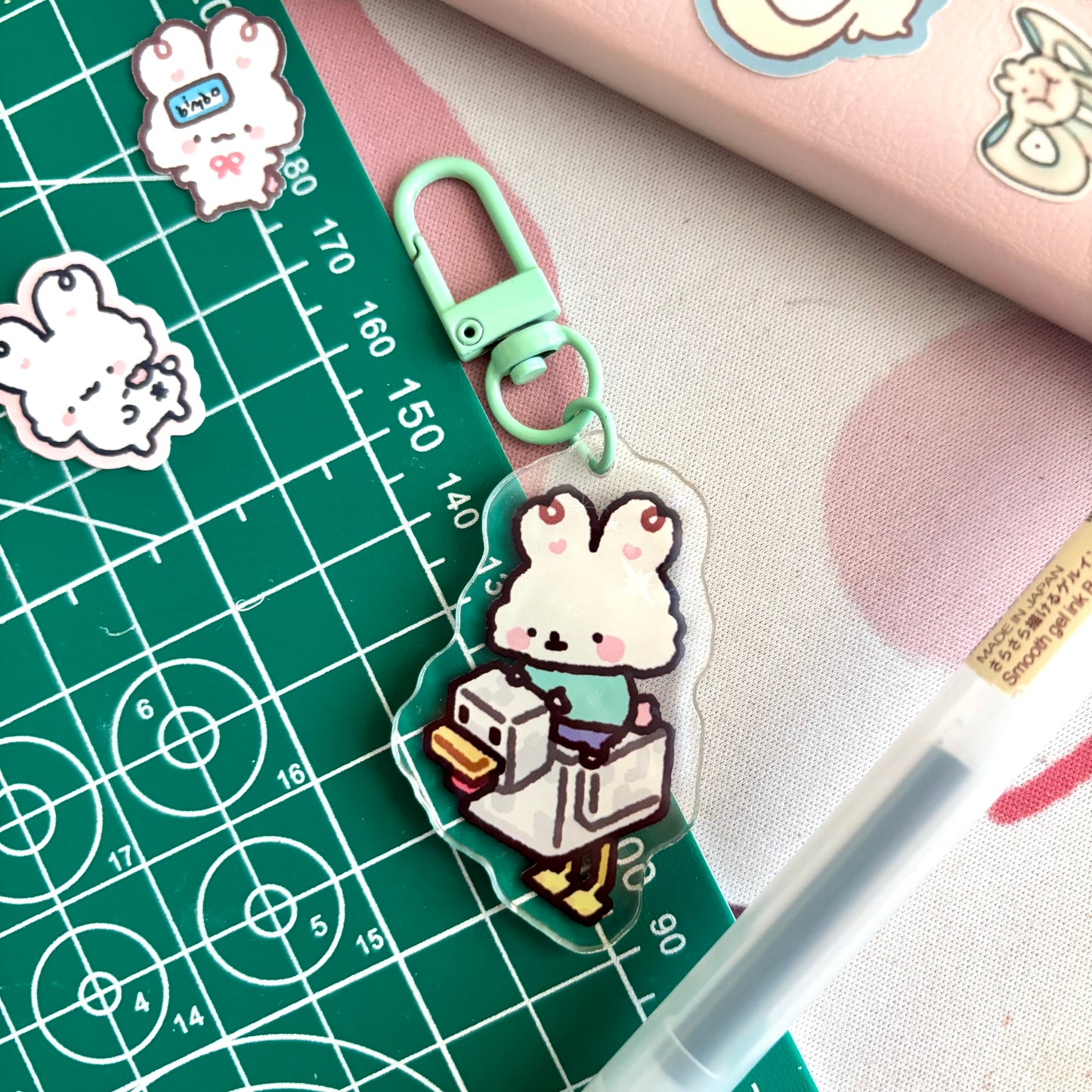 Chicken Jockey Bimbo Keychain