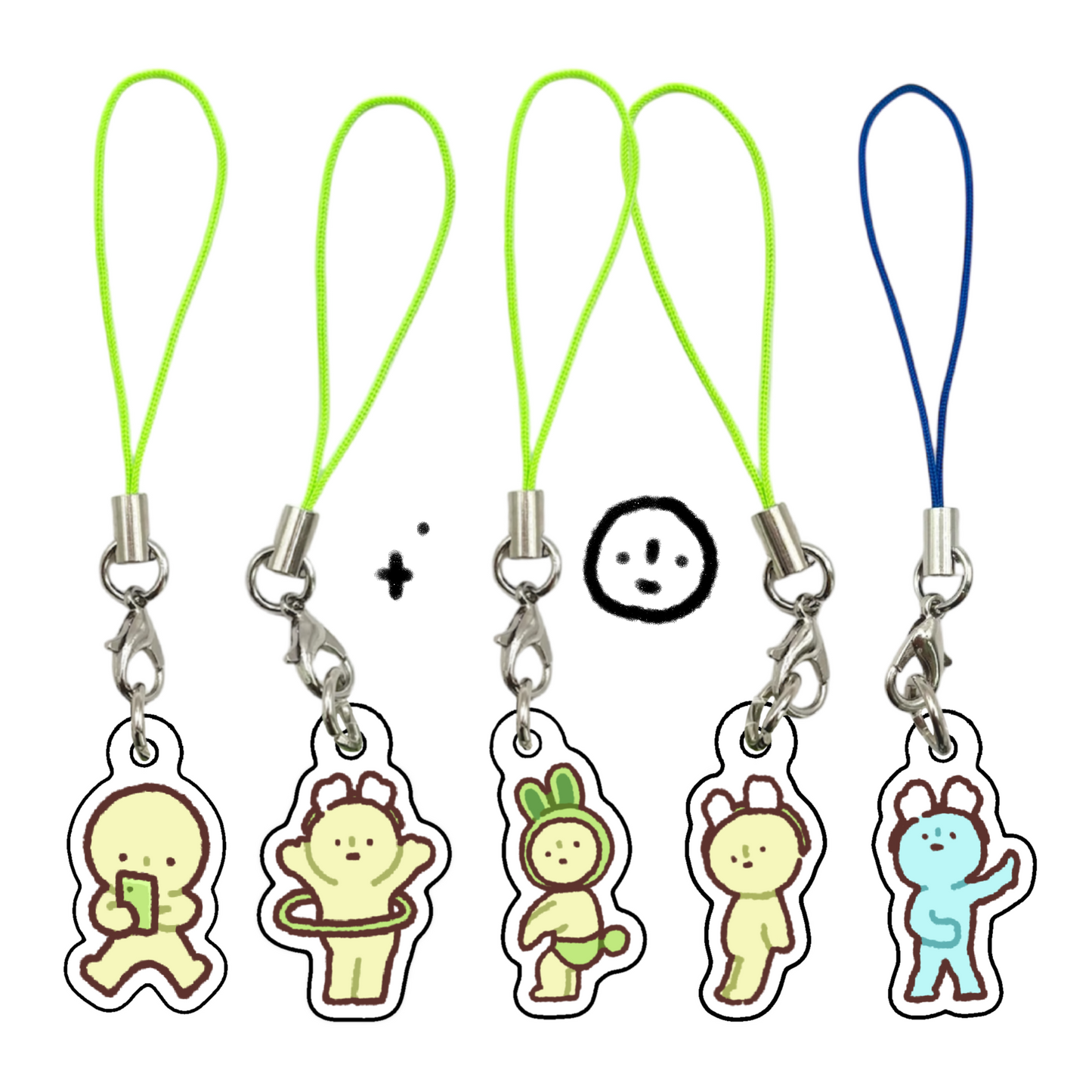 Smiski Phone Charms