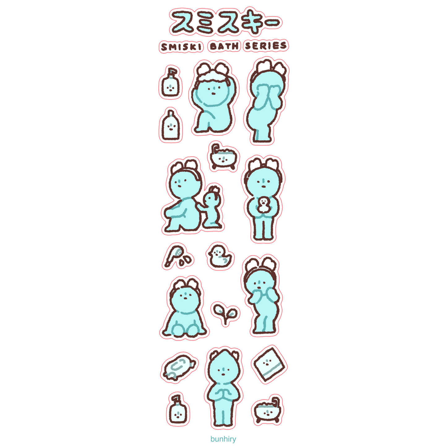 Smiski Sticker Sheets