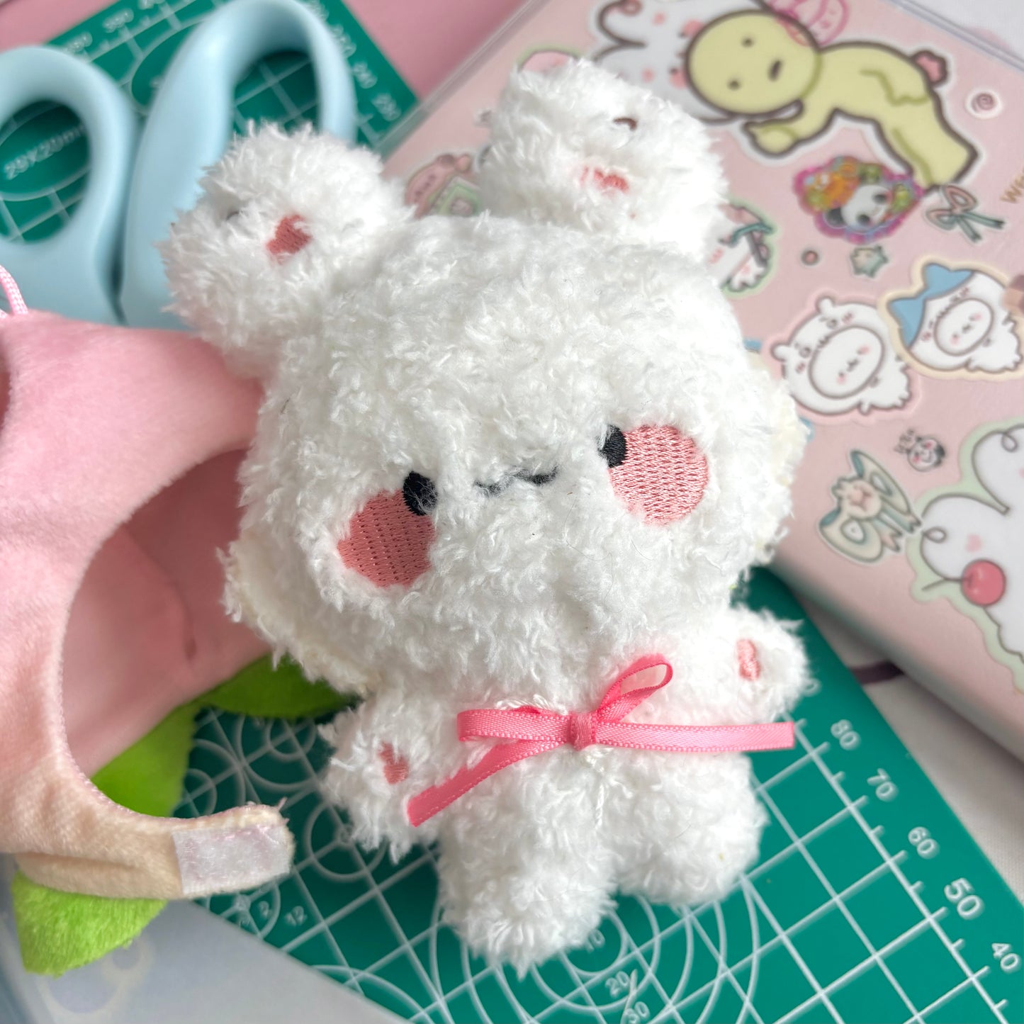 Peach Bimbo Plush Keychain