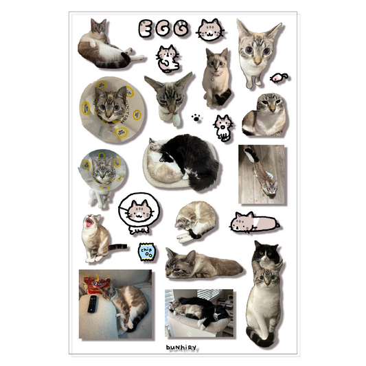 Mapo & Egg Cat Sticker Sheets