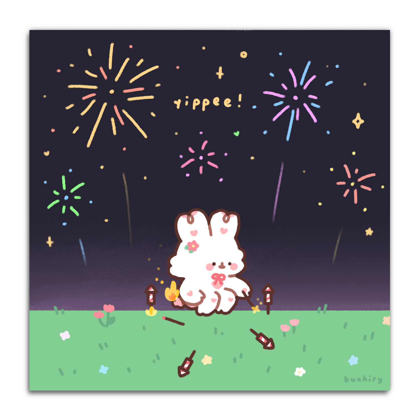 Yippee Fireworks Mini Print