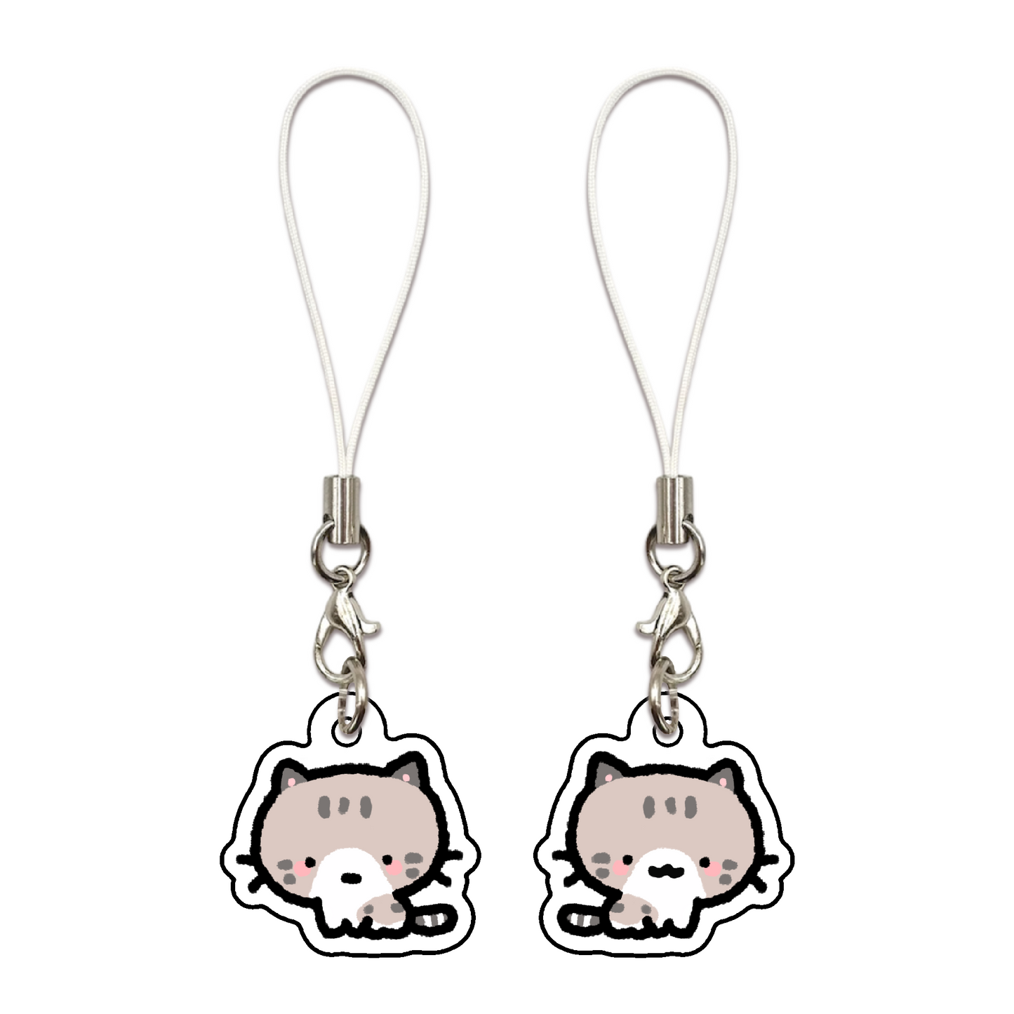 Cat Pattern Phone Charms