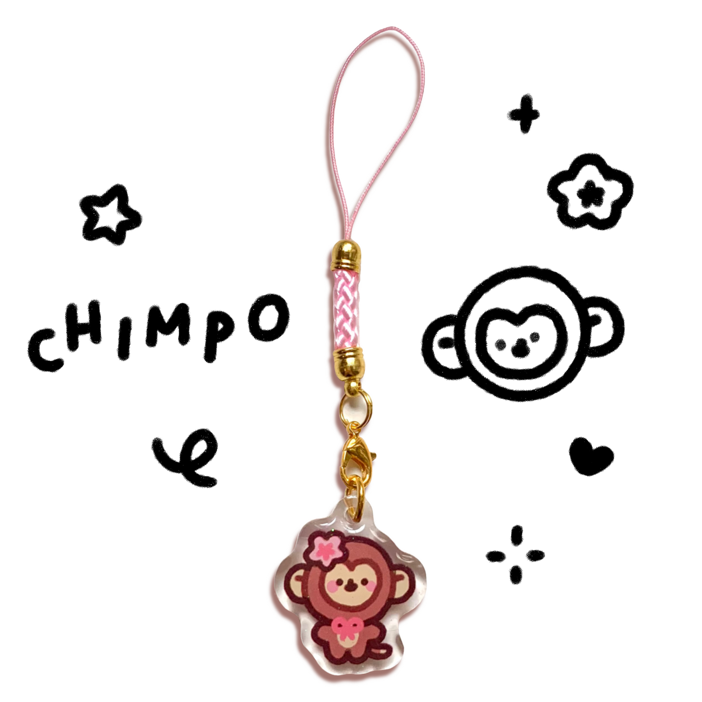 Bimbo & Chimpo Phone Charms