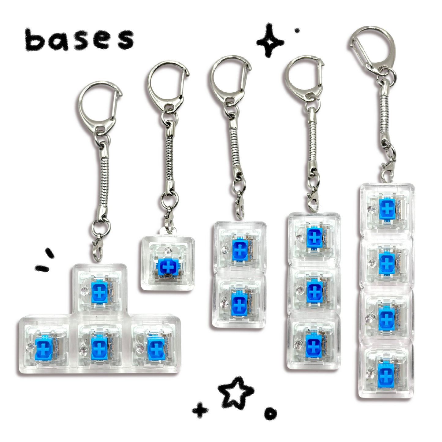 Bases for Custom Keycap Clickers