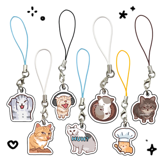 Cat Meme Phone Charms 2