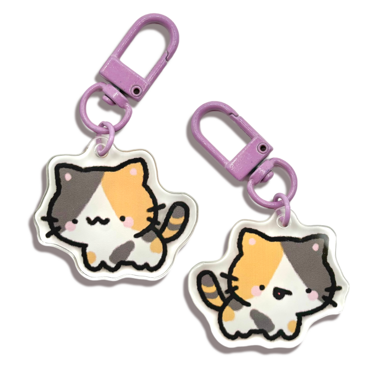 Cat Pattern Keychains