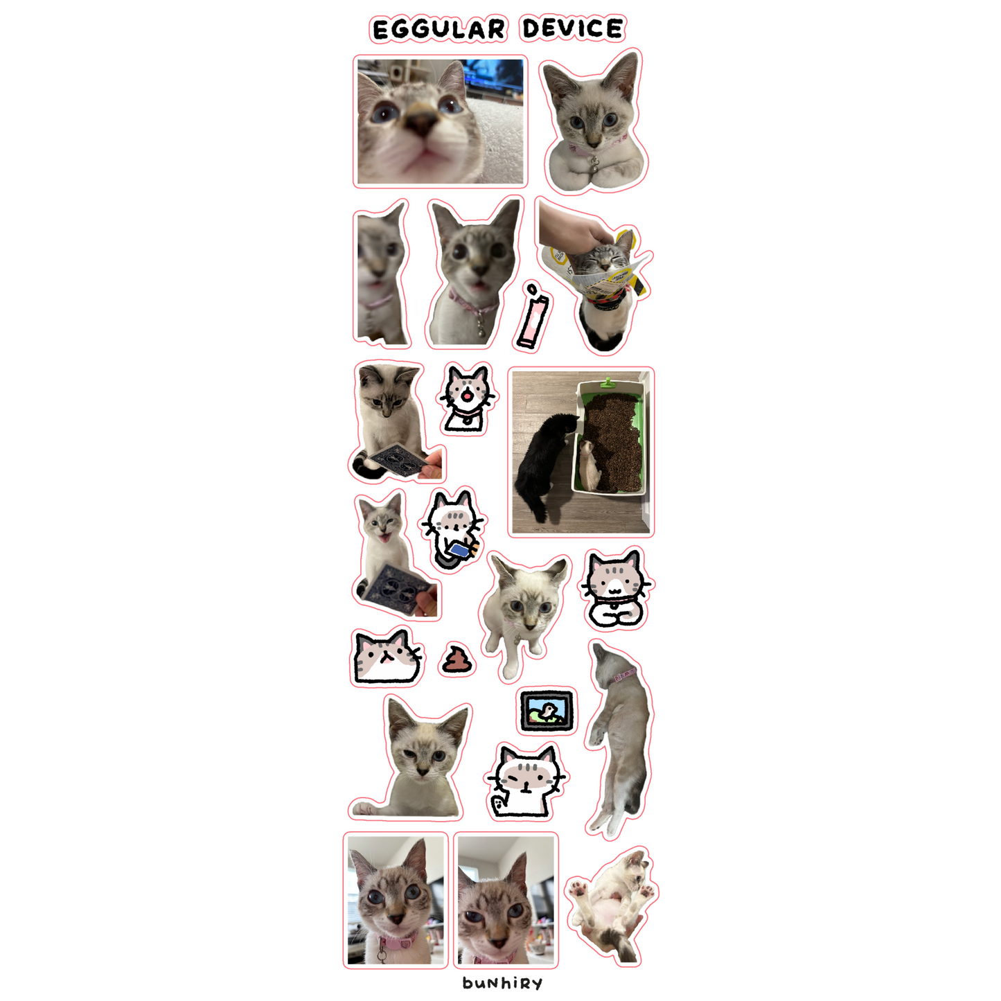 Mapo & Egg Cat Sticker Sheets