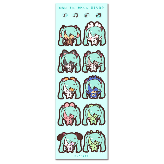 Miku Diva Sticker Sheet