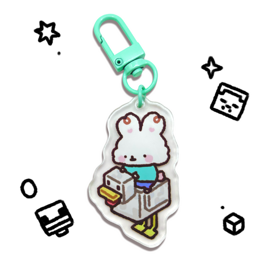 Chicken Jockey Bimbo Keychain