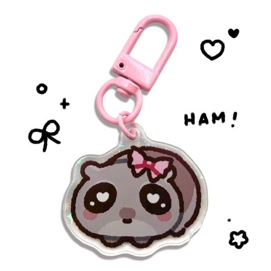 Sad Hamster Keychain