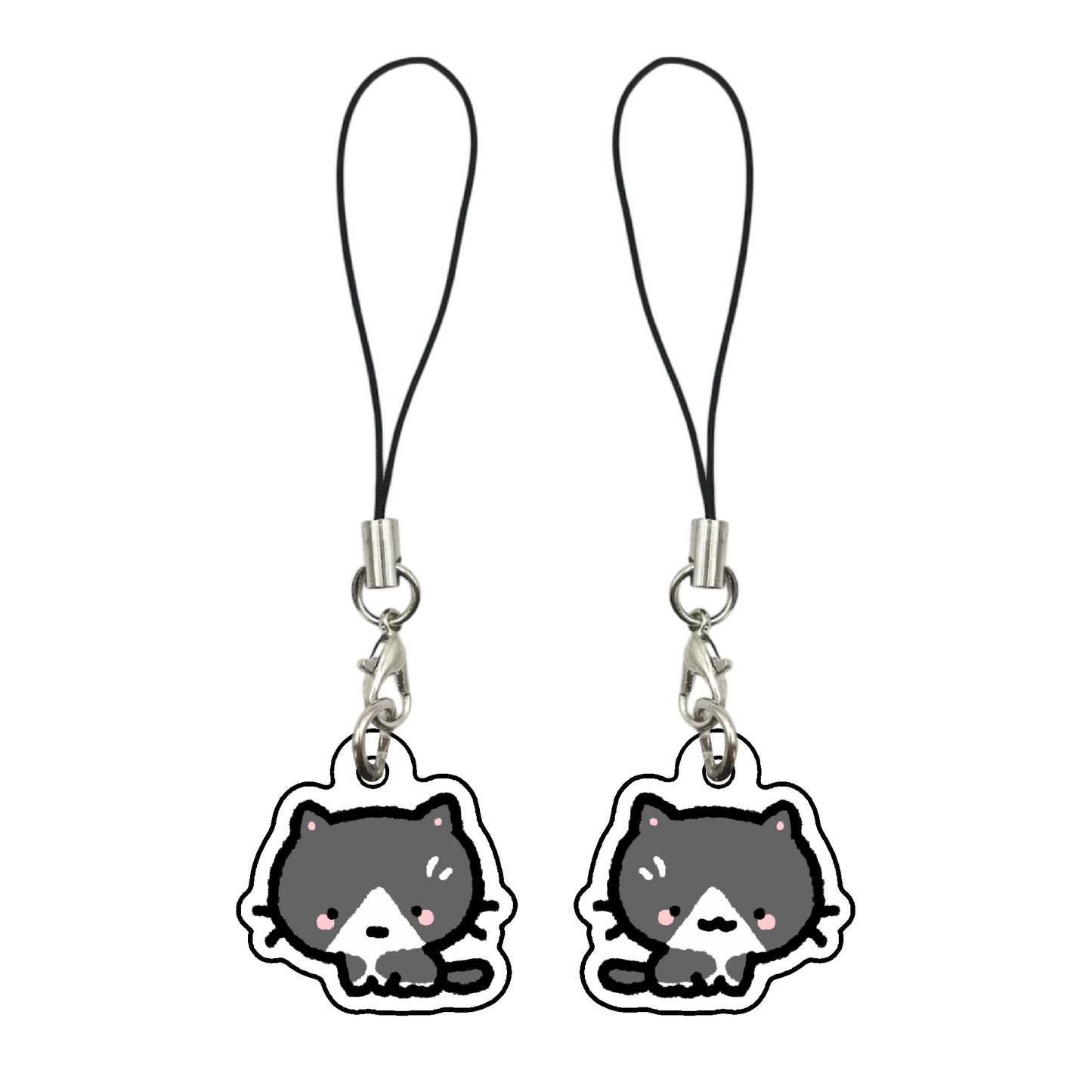 Cat Pattern Phone Charms