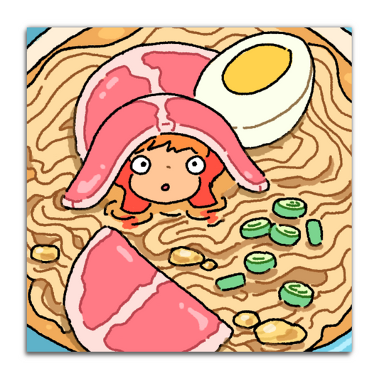 Ponyo Ramen Mini Print