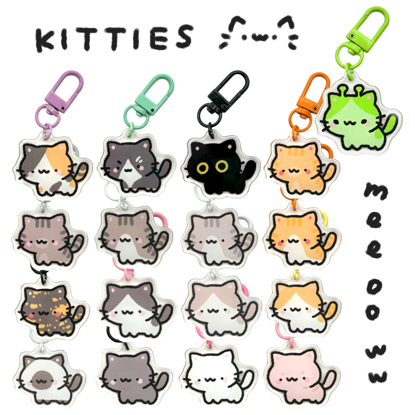 Kitty Cat Keychains