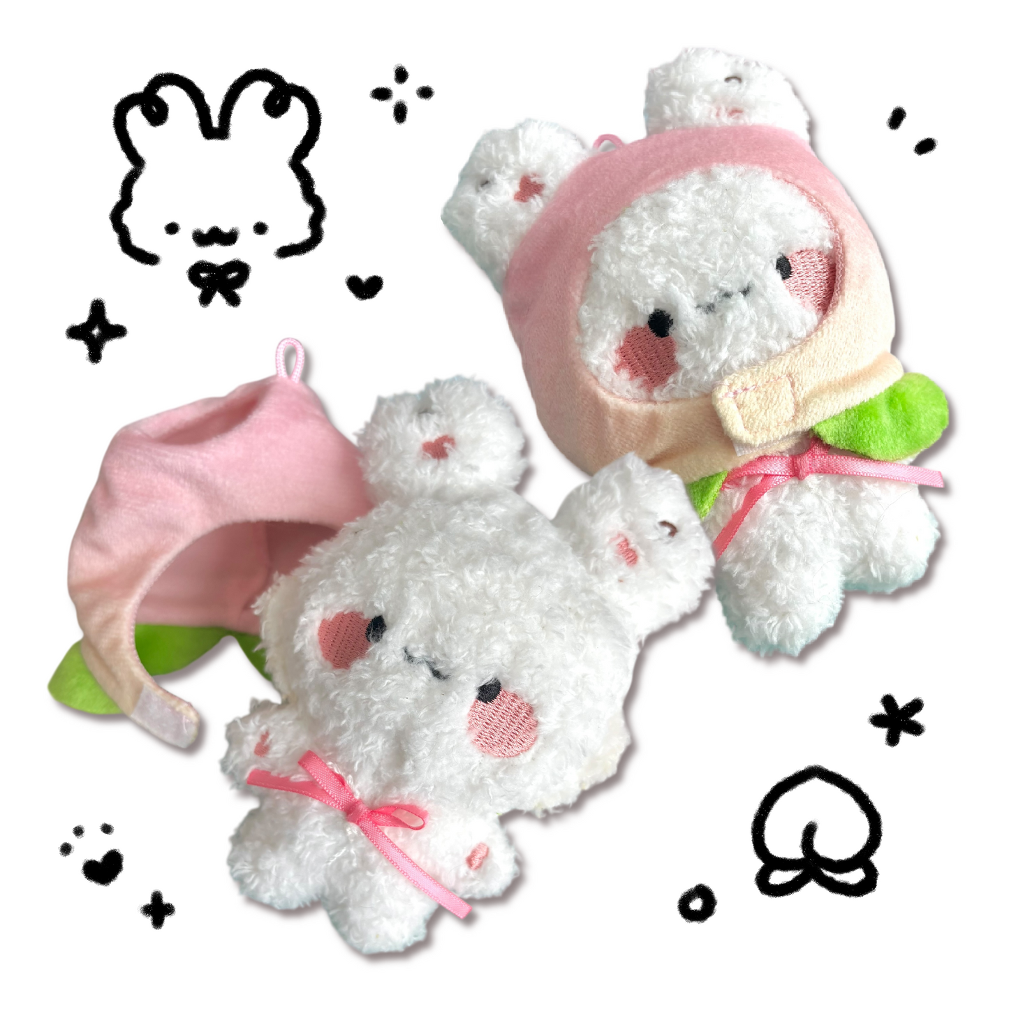 Peach Bimbo Plush Keychain