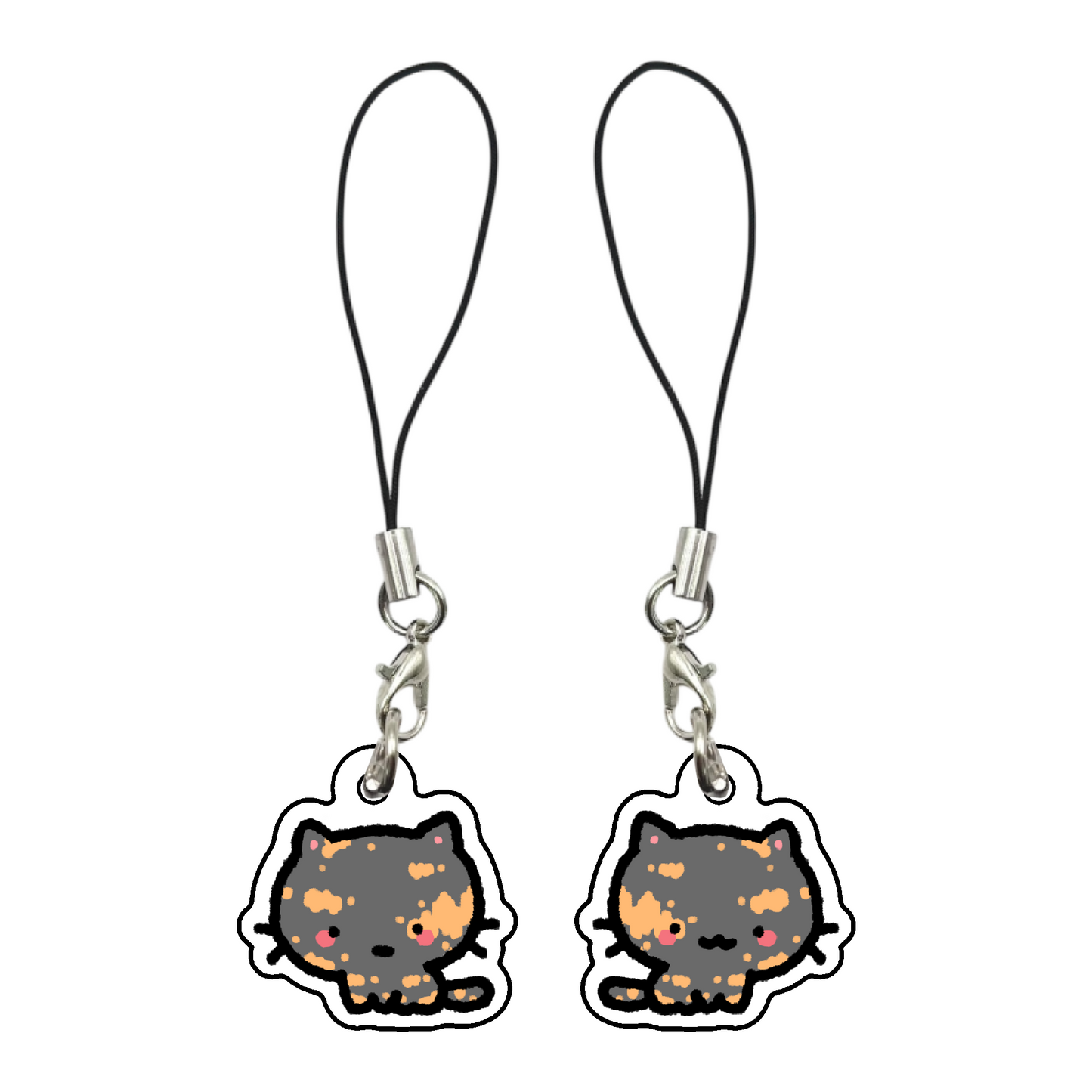 Cat Pattern Phone Charms