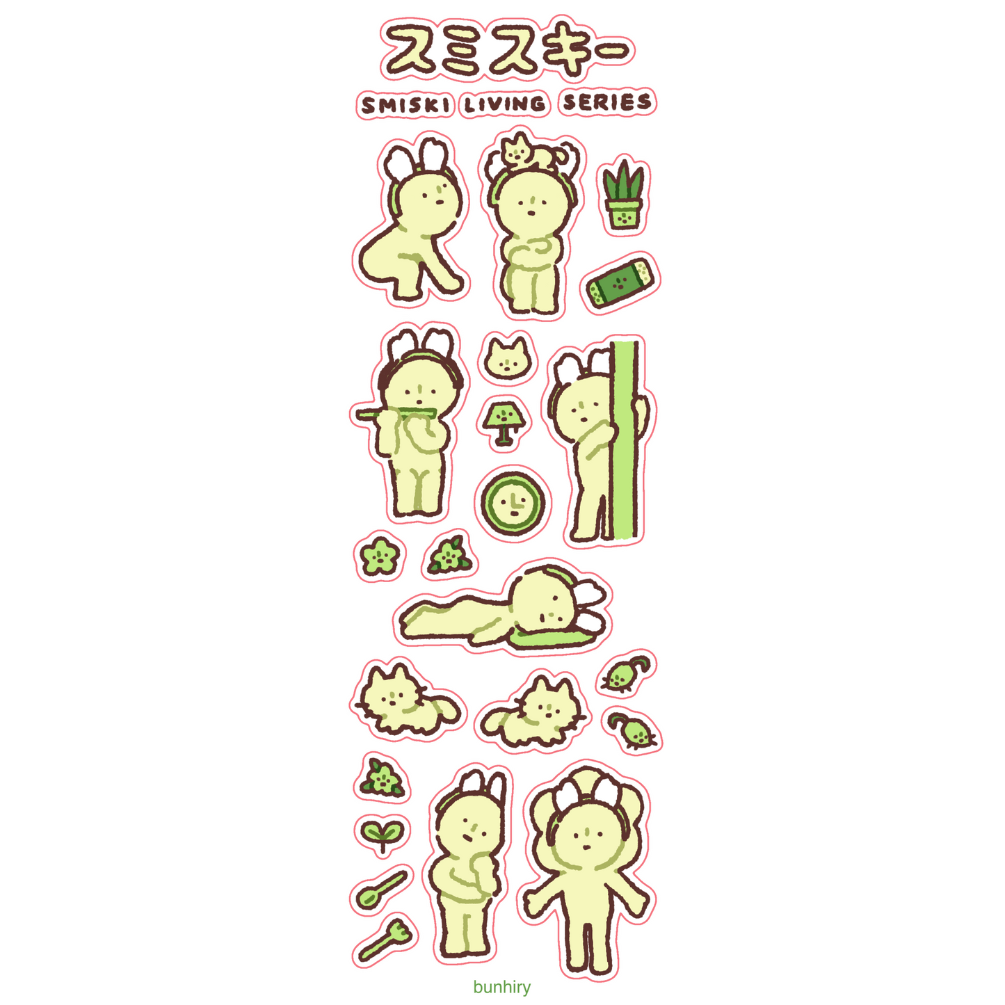 Smiski Sticker Sheets