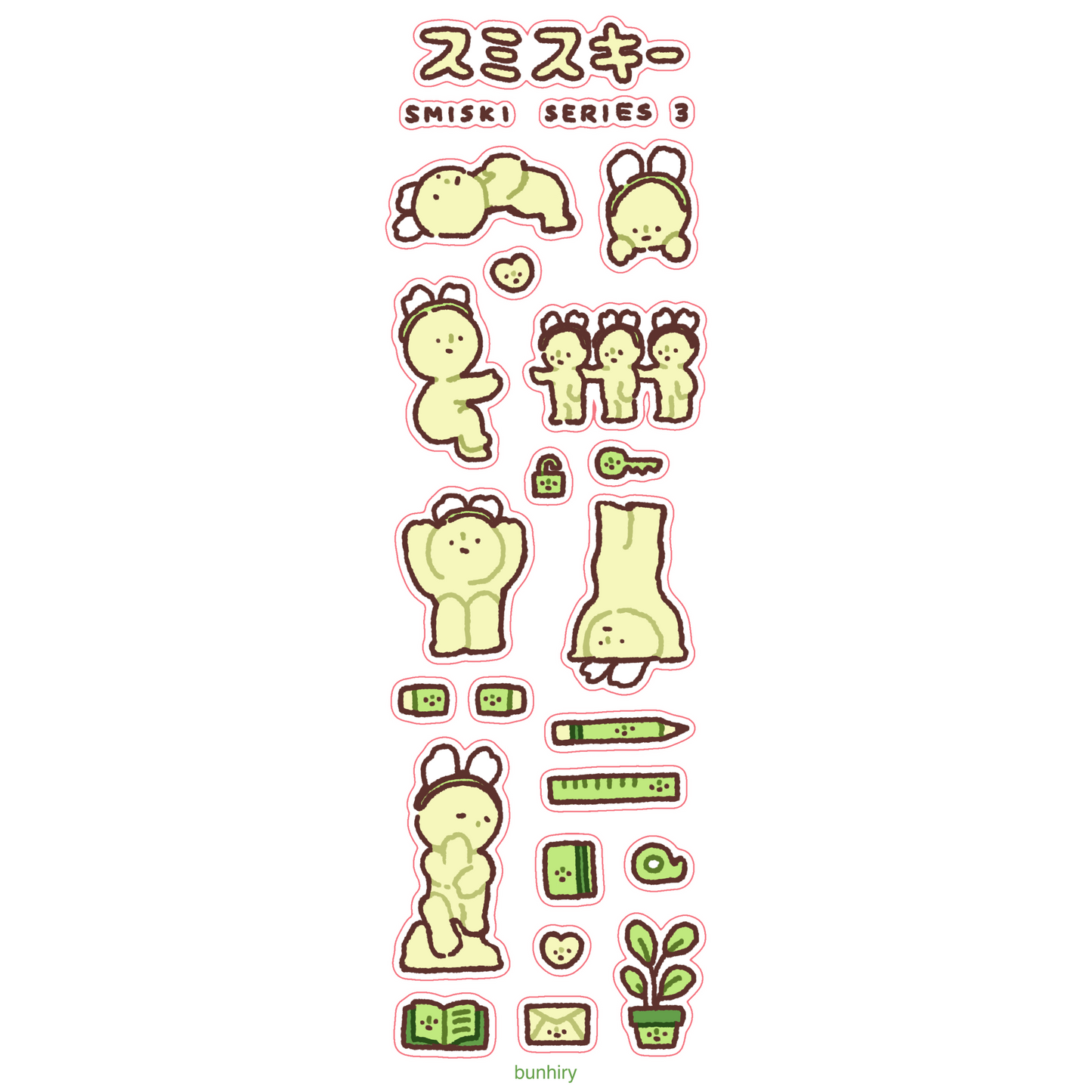 Smiski Sticker Sheets