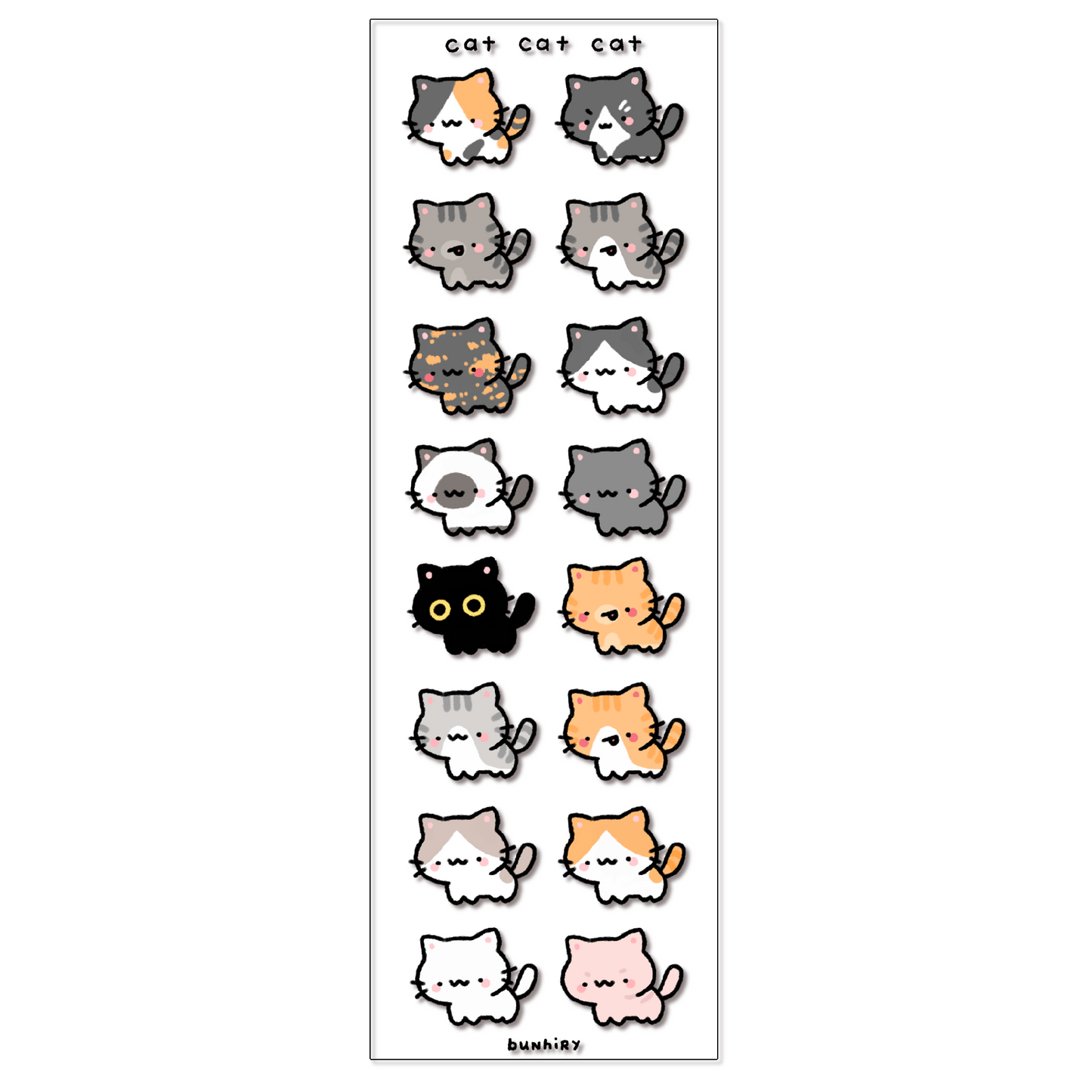 I Like Cats Sticker Sheet