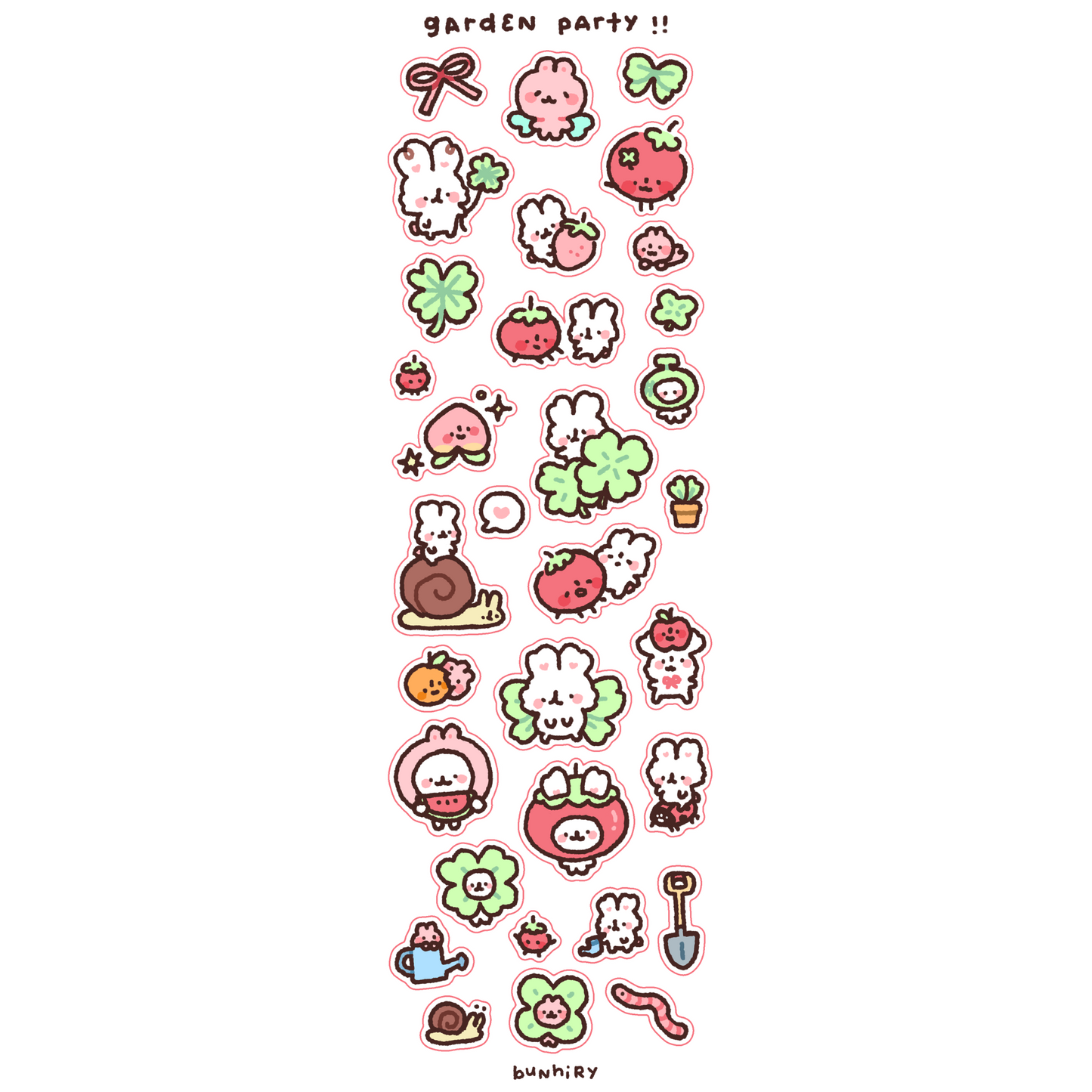 Garden Party Bimbo Sticker Sheet