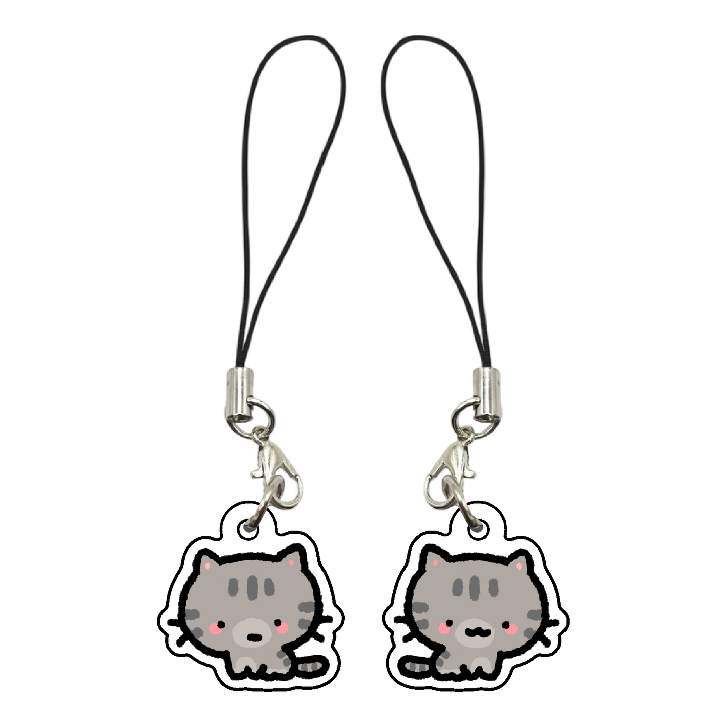 Cat Pattern Phone Charms