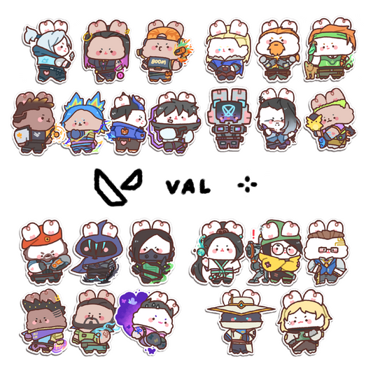 ✩ Valorant Agents as Bimbo Stickers