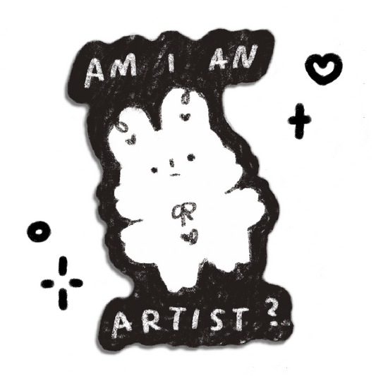 Bimbo "Am I an Artist?" Sticker