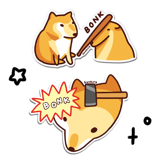 BONK Doge Stickers