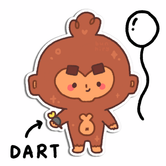 BTD6 Bloons Dart Monkey Sticker