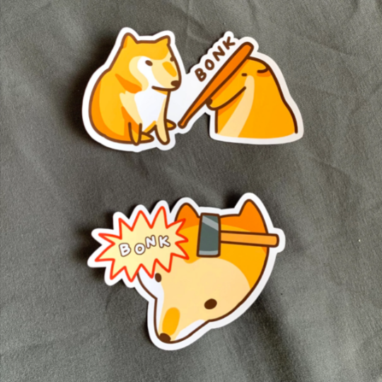 BONK Doge Stickers