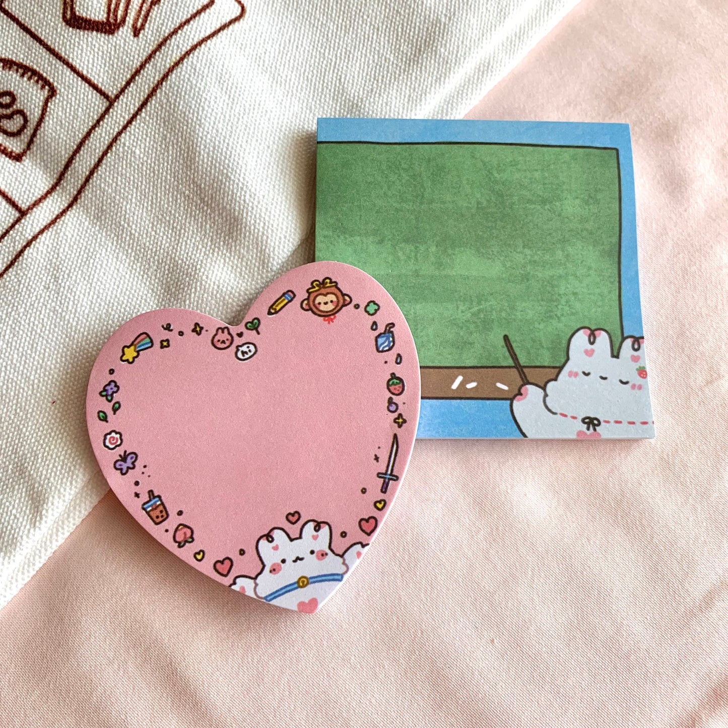 Bimbo Heart and Teacher Sticky Notes