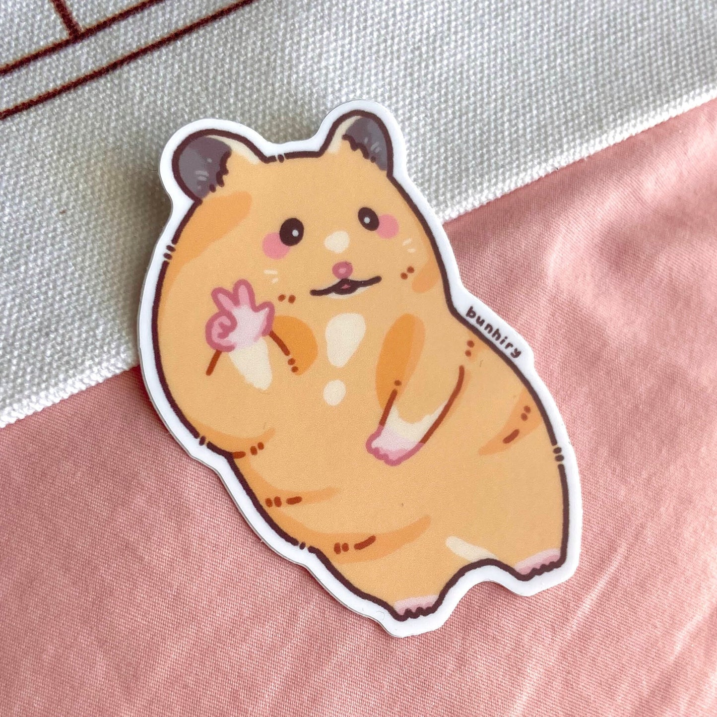 Peace Sign Hamster Sticker