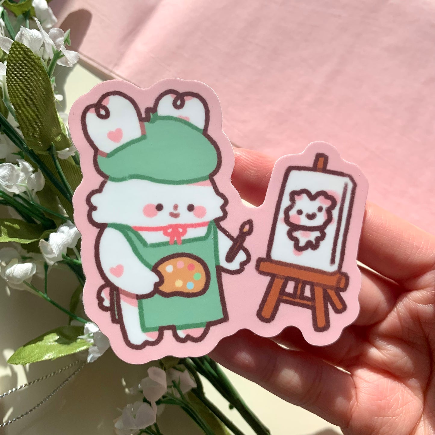 Bimbo Artist Self-Portrait Sticker